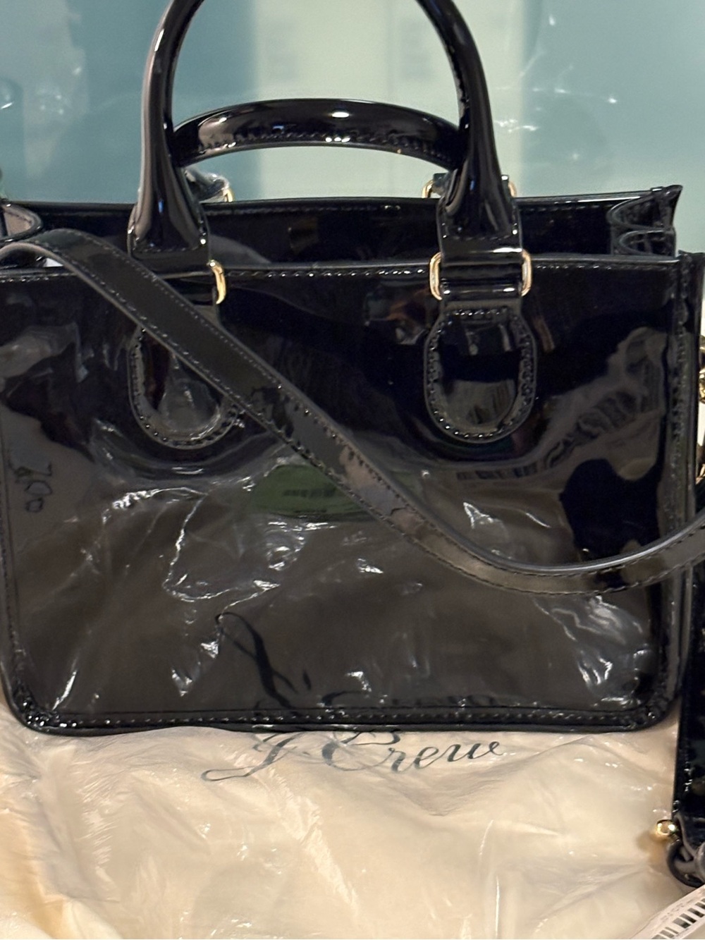 J. Crew Vienna Patent Leather Purse. New with tags.